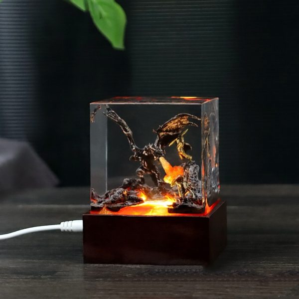Dragon Warrior Creative Resin Night Light - Image 3