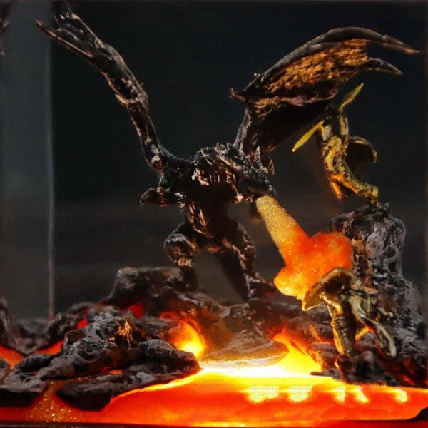 Dragon Warrior Creative Resin Night Light - Image 2