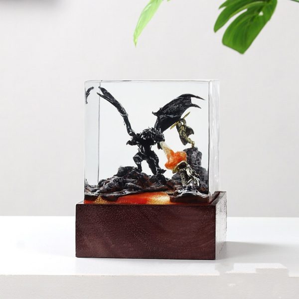 Dragon Warrior Creative Resin Night Light - Image 4